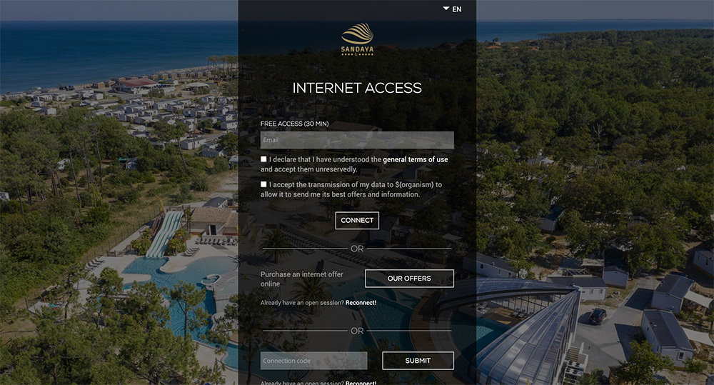 WiFi Captive Portal Your Guest Network Landing Page Wifirst
